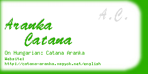 aranka catana business card